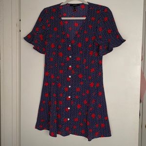 Forever 21 Red flower dress